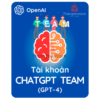 gói tài khoản chatgpt team
